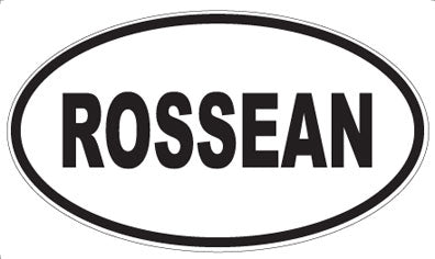 ROSSEAN - Oval Sticker