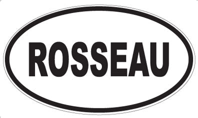 ROSSEAU - Oval Sticker