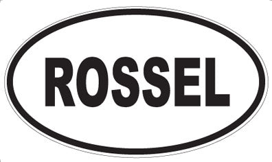 ROSSEL - Oval Sticker