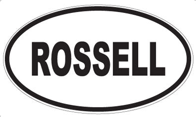 ROSSELL - Oval Sticker