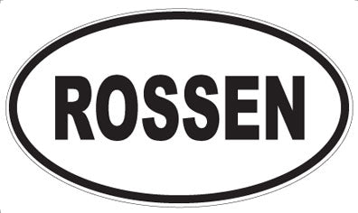 ROSSEN - Oval Magnet