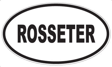 ROSSETER - Oval Sticker