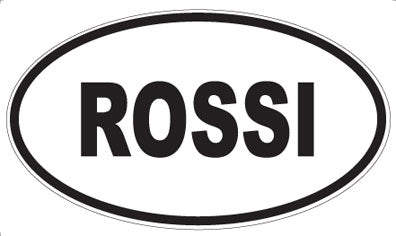 ROSSI - Oval Sticker