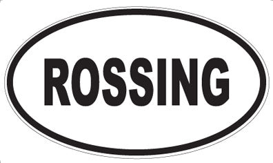 ROSSING - Oval Magnet