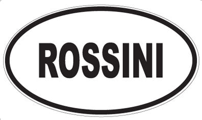 ROSSINI - Oval Sticker