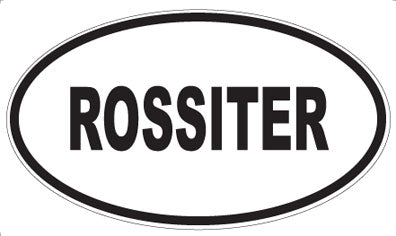 ROSSITER - Oval Sticker