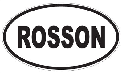ROSSON - Oval Magnet