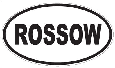 ROSSOW - Oval Magnet