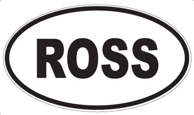 ROSS - Oval Magnet