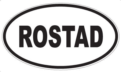 ROSTAD - Oval Sticker