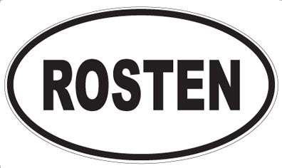 ROSTEN - Oval Sticker