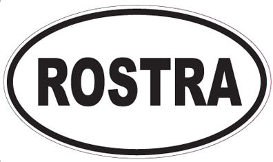 ROSTRA - Oval Sticker