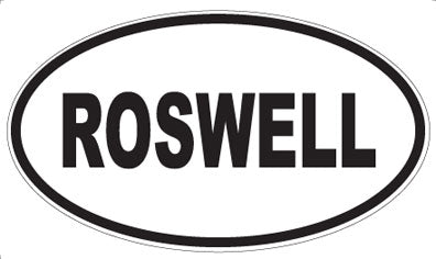 ROSWELL - Oval Sticker