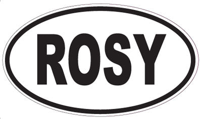 ROSY - Oval Sticker