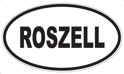 ROSZELL - Oval Sticker