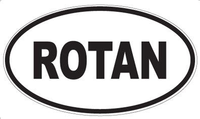 ROTAN - Oval Sticker