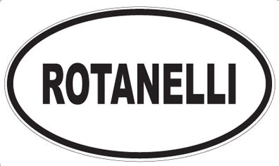 ROTANELLI - Oval Sticker