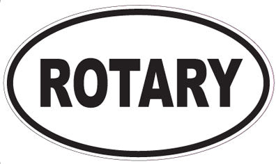 ROTARY - Oval Sticker