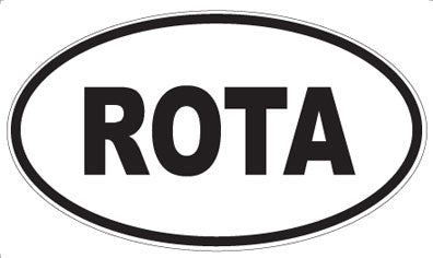 ROTA - Oval Magnet