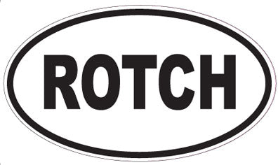 ROTCH - Oval Sticker