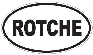 ROTCHE - Oval Sticker