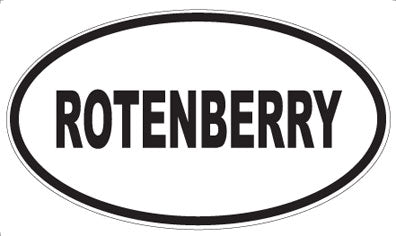 ROTENBERRY - Oval Sticker