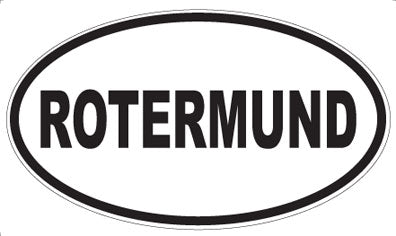 ROTERMUND - Oval Sticker