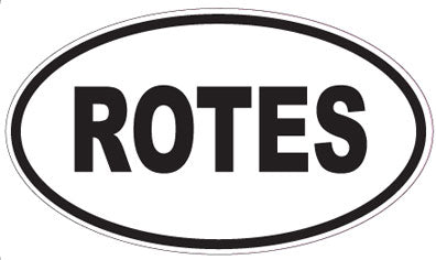 ROTES - Oval Magnet