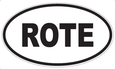 ROTE - Oval Magnet