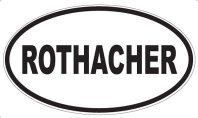 ROTHACHER - Oval Sticker