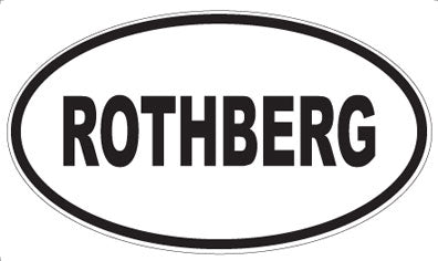 ROTHBERG - Oval Magnet
