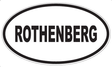 ROTHENBERG - Oval Sticker