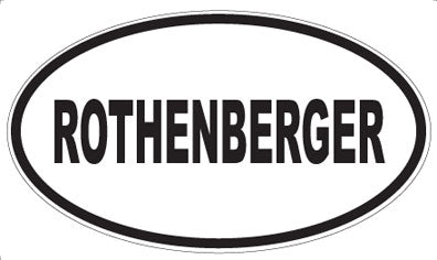 ROTHENBERGER - Oval Sticker