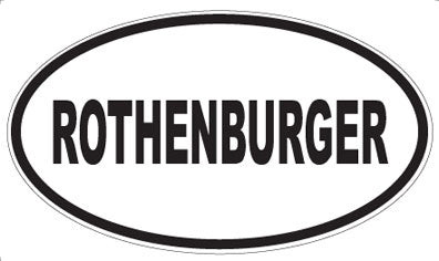 ROTHENBURGER - Oval Sticker