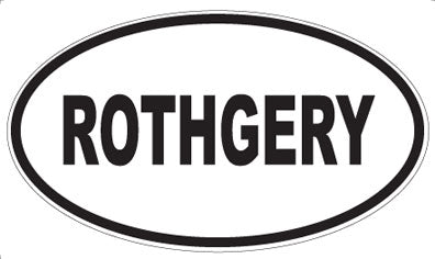 ROTHGERY - Oval Magnet