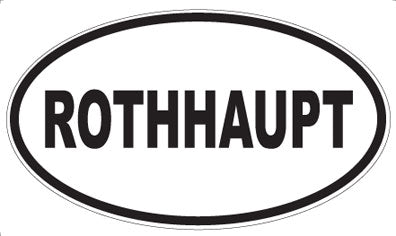 ROTHHAUPT - Oval Sticker