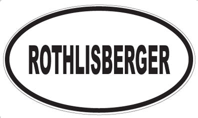 ROTHLISBERGER - Oval Magnet