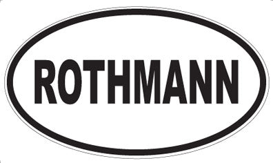 ROTHMANN - Oval Sticker
