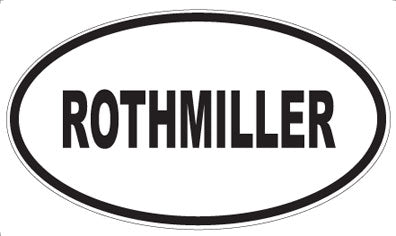 ROTHMILLER - Oval Magnet
