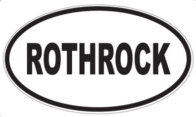 ROTHROCK - Oval Magnet
