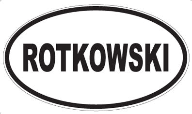 ROTKOWSKI - Oval Magnet