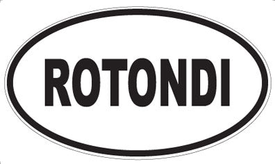ROTONDI - Oval Sticker