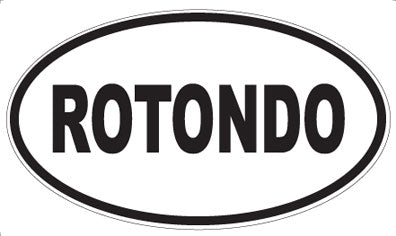 ROTONDO - Oval Sticker