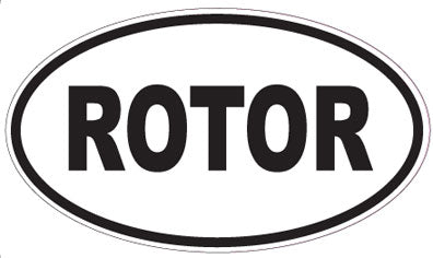 ROTOR - Oval Sticker
