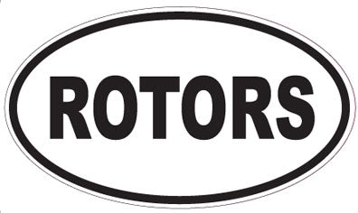 ROTORS - Oval Sticker