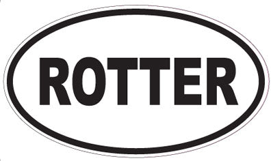 ROTTER - Oval Sticker