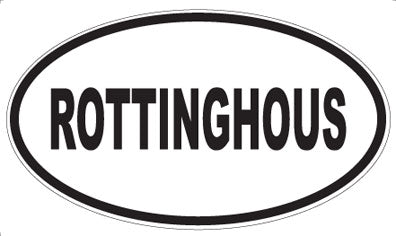 ROTTINGHOUS - Oval Magnet