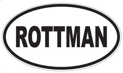 ROTTMAN - Oval Magnet