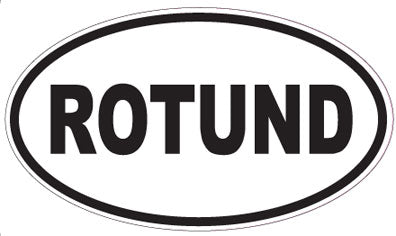 ROTUND - Oval Sticker