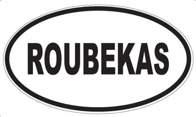 ROUBEKAS - Oval Sticker